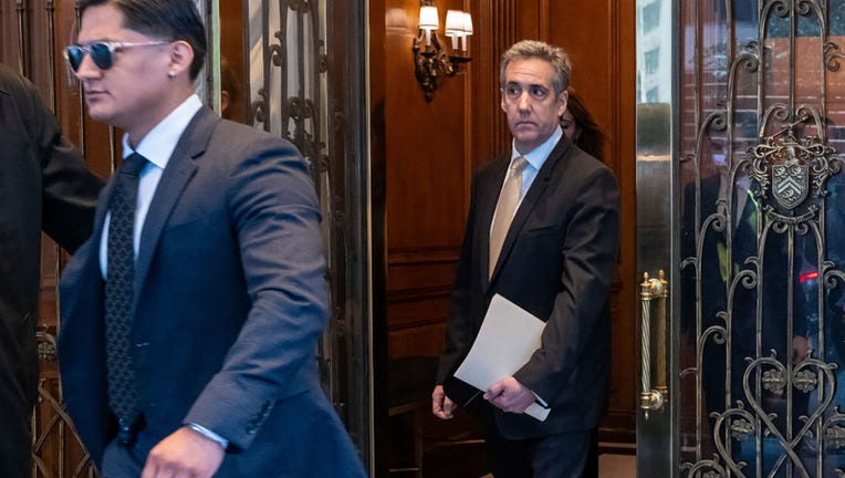 Michael Cohen, former personal lawyer to former U.S. President Donald Trump, leaves his apartment building on his way to Manhattan Criminal Court on May 16, 2024, in New York City. (Photo by Spencer Platt/Getty Images)