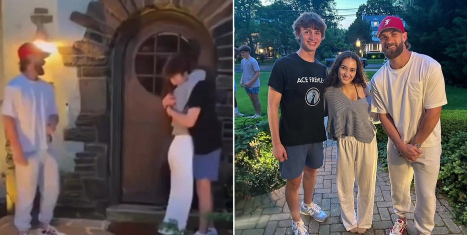 Bryce Harper helps New Jersey high school student with promposal: 'I wasn't expecting this'
