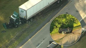 Driver killed after tractor trailer crosses into oncoming traffic on Route 422: police