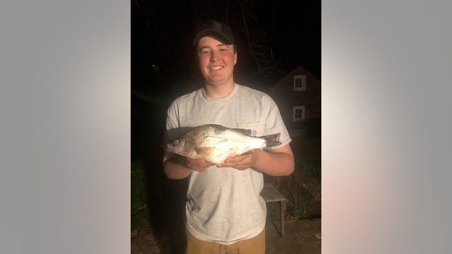 Berks County teen catches state record-breaking white perch
