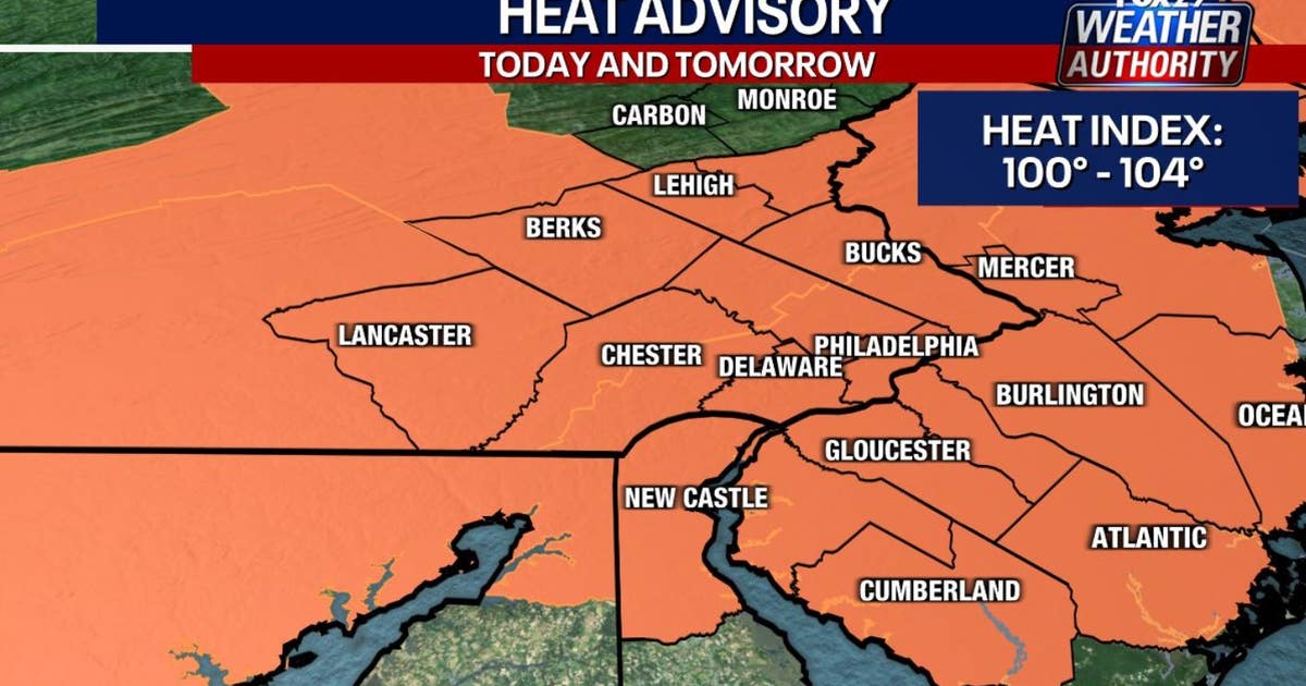 Philadelphia weather: Heat wave scorches region for second time this ...