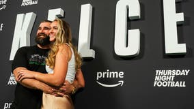 Jason and Kylie Kelce support US field hockey at Paris Olympics opener