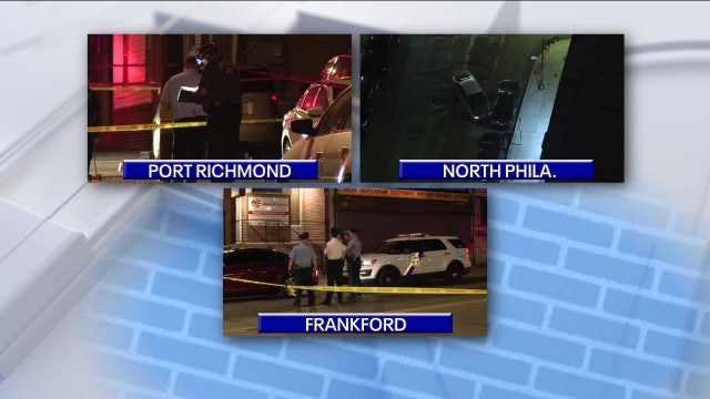 Violent night in Philadelphia: Drive-by shooting, robbery, 4-car crash leave 3 dead and 1 critical