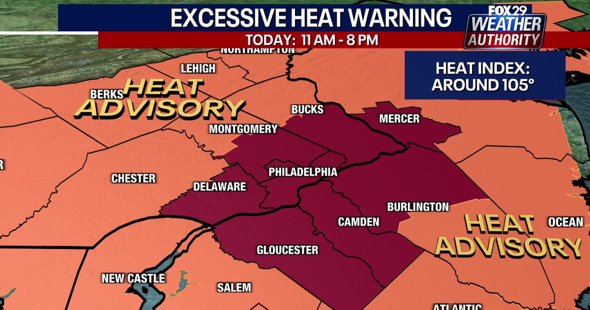 Philadelphia weather: Excessive heat warning issued Wednesday | FOX 29 ...