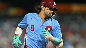 Castellanos hits go-ahead 2-run homer, Marsh hits 3-run shot in Phillies' 5-4 win over Braves