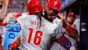 Brandon Marsh's 8th-inning RBI lifts Phillies to comeback 3-2 win over Braves