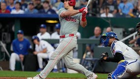 Realmuto hits pair of 3-run homers to lead Phillies to 11-2 win over Royals