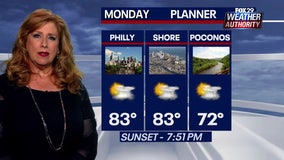 Philadelphia weather: More rain on Monday will give way to sunny, cooler stretch