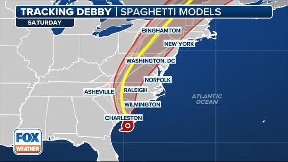 Tropical Storm Debby update: Impact on Philadelphia, latest path projections and more