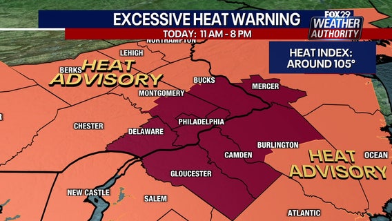 Excessive heat warning issued as temps soar to nearly 100 degrees