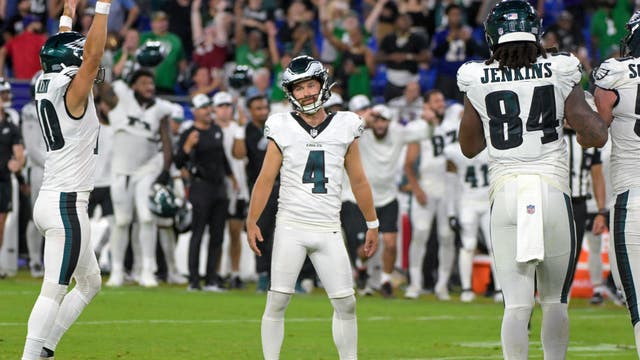 Jake Elliott finally connects to give the Eagles a 16-13 victory over the Ravens