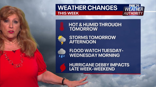 Moisture from Tropical Storm Debby to contribute to rain, potential flooding this week