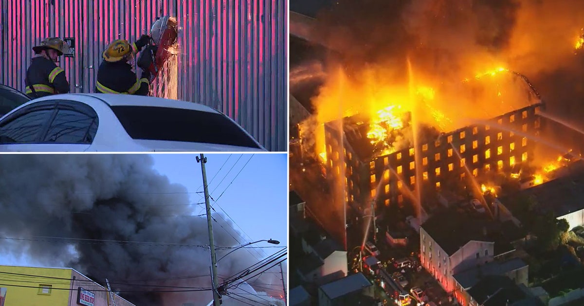 Philadelphia fire: Massive building fire in Frankford placed under ...