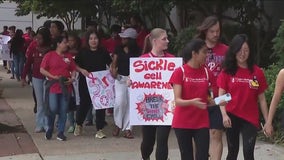 Hundreds turn out for sickle cell awareness march