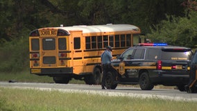 1 dead after tractor, school bus with students onboard collide in New Castle: police