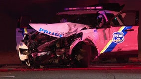 Philadelphia police officer, 3 others hospitalized after violent crash