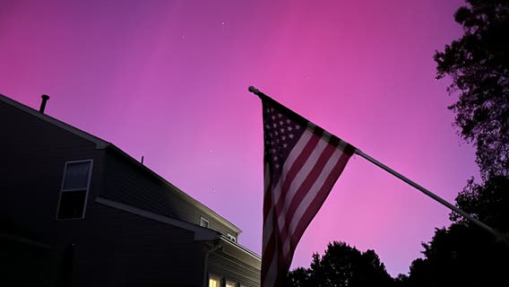Northern Lights seen across Philadelphia area Thursday
