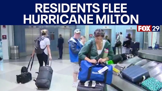 Hurricane Milton evacuations: Florida residents head to Philly