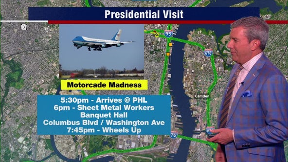 Philadelphia traffic: Biden visit to bring rush hour delays, motorcade closures