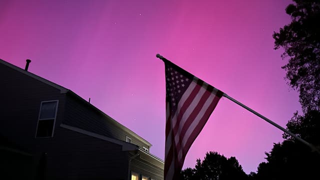 Northern Lights seen across Philadelphia area Thursday