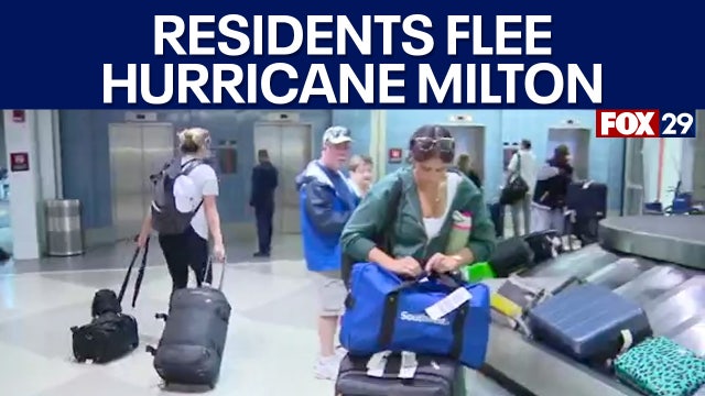 Hurricane Milton evacuations: Florida residents head to Philly