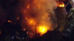 Massive fire at apartment complex in Camden County injures 6 first responders