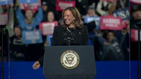 Vice President Kamala Harris closes out Election Day eve campaign in Philadelphia