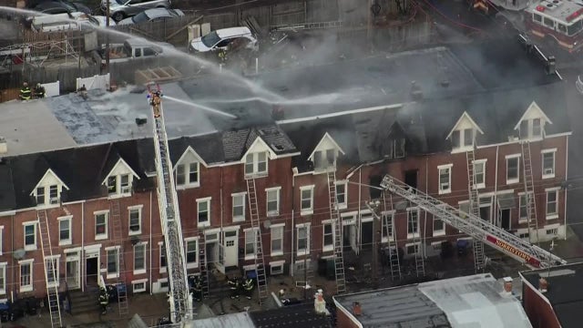 40 people displaced, 10 homes damaged after 2-alarm fire in Norristown