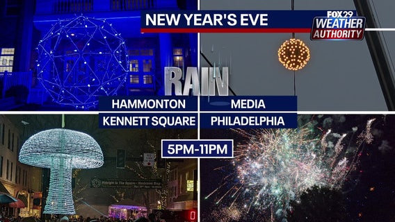Philadelphia weather: Scattered showers could dampen New Year's Eve plans