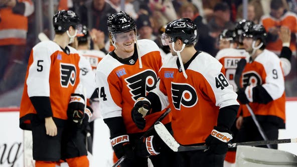 Tippett's OT goal and 4-point game powers the Flyers to a 5-4 comeback win over the Blue Jackets