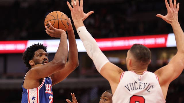 Embiid scores 31 in return, Maxey has first triple-double, Sixers beat Bulls 108-100