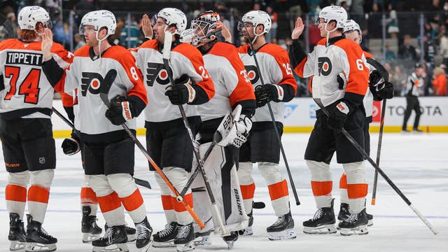 Travis Konecny scores team-leading 17th goal in Flyers' 4-0 shutout over Sharks