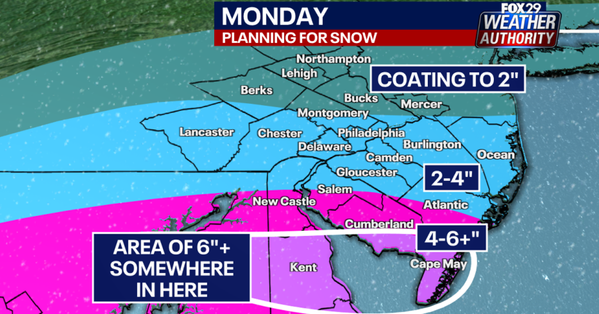 Philadelphia snow forecast: Winter storm warnings issued ahead of ...