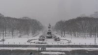 When will the first snowfall hit Philadelphia this fall, winter?