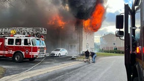 6 people, 2 dogs hospitalized after huge fire in New Castle County apartment: officials