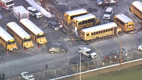 Bus driver fatally struck by school bus at Maple Shade High School: police