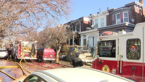 Fire at rowhome in Logan displaces 2: officials