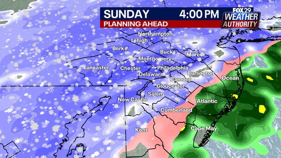 Philadelphia weather: Warnings, advisories issued ahead of Sunday snowstorm