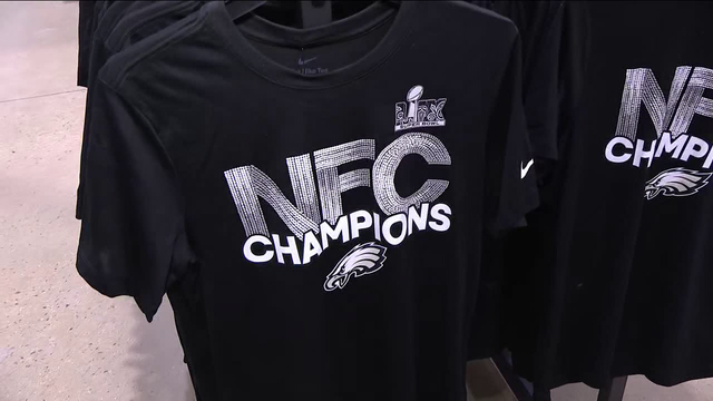 Eagles fans rush to buy NFC Champions gear after team earns Super Bowl berth
