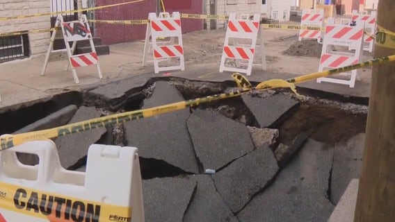 Port Richmond sinkhole: Heat, water return for residents as street closed indefinitely