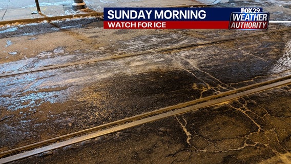 Philadelphia weather: Icy conditions impact region; possible snow late Tuesday