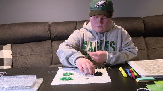 Chester County teen making bracelets for Eagles fans ahead Super Bowl Sunday
