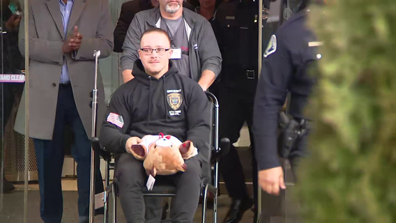 Officer stabbed outside Camden grocery store released from hospital