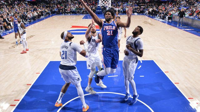 Joel Embiid has triple-double in 1st game in a month as Sixers slip past Mavs 118-116