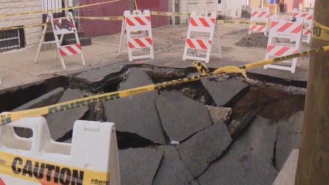 Port Richmond sinkhole: Heat, water return for residents as street closed indefinitely