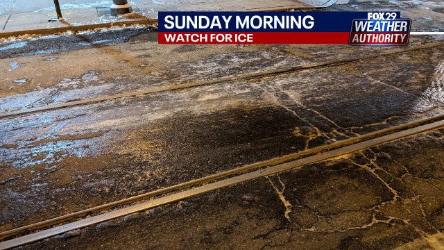 Philadelphia weather: Icy conditions impact region; possible snow late Tuesday