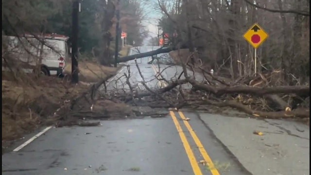 Delco hit hard with power outages, damage after strong wind gusts