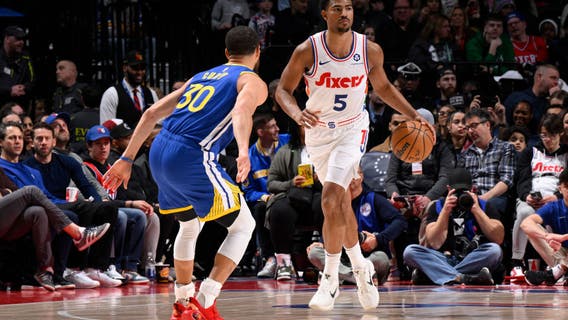 Grimes scores career-high 44 points and the 76ers beat the Warriors to end a 9-game losing streak