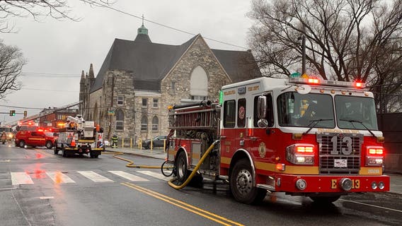 Fire at Berean Presbyterian Church in North Philly