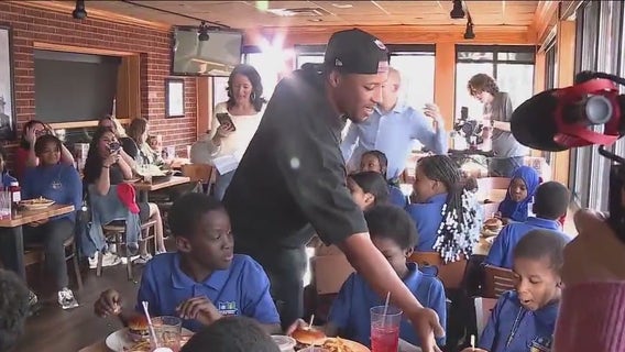 Saquon Barkley serves surprise of a lifetime to 20 lucky kids